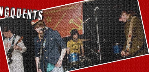 Archival photograph of the original Delingquents performing